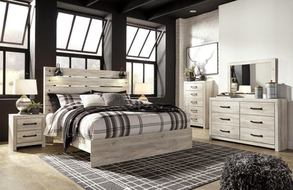 Cambeck Panel 6PC Bedroom Set with 2 Nightstands