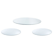Coaster 3PC Tempered Glass Top Occasional Set