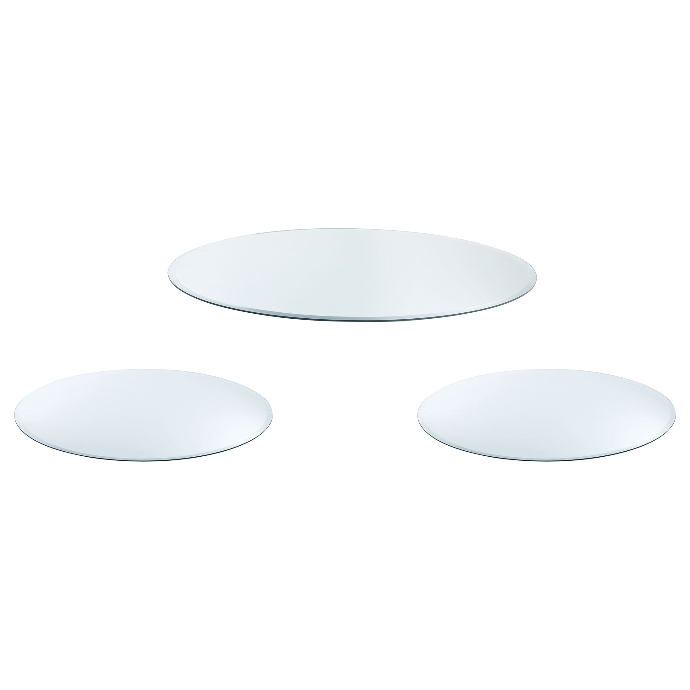 Coaster 3PC Tempered Glass Top Occasional Set