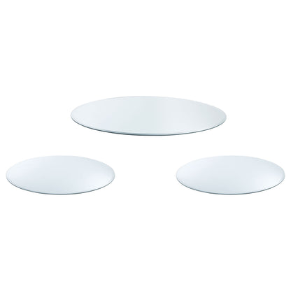 Coaster 3PC Tempered Glass Top Occasional Set
