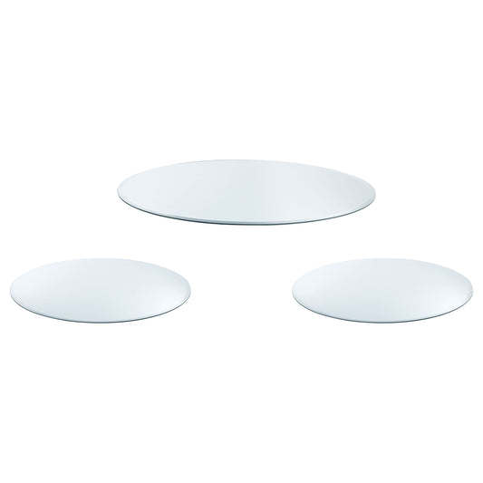 Coaster 3PC Tempered Glass Top Occasional Set