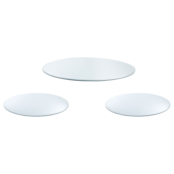 Coaster 3PC Tempered Glass Top Occasional Set