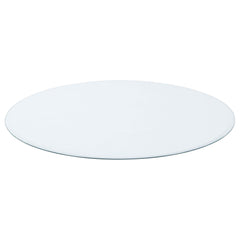 25-inch 8mm Round Clear Tempered Glass Top