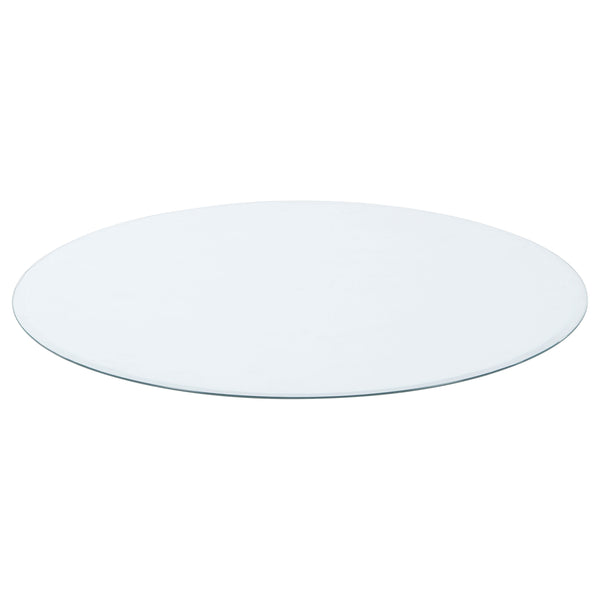 25-inch 8mm Round Clear Tempered Glass Top
