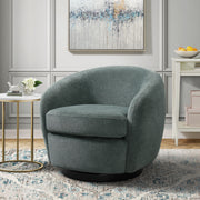 Chanel Swivel Chair in Bristo Teal
