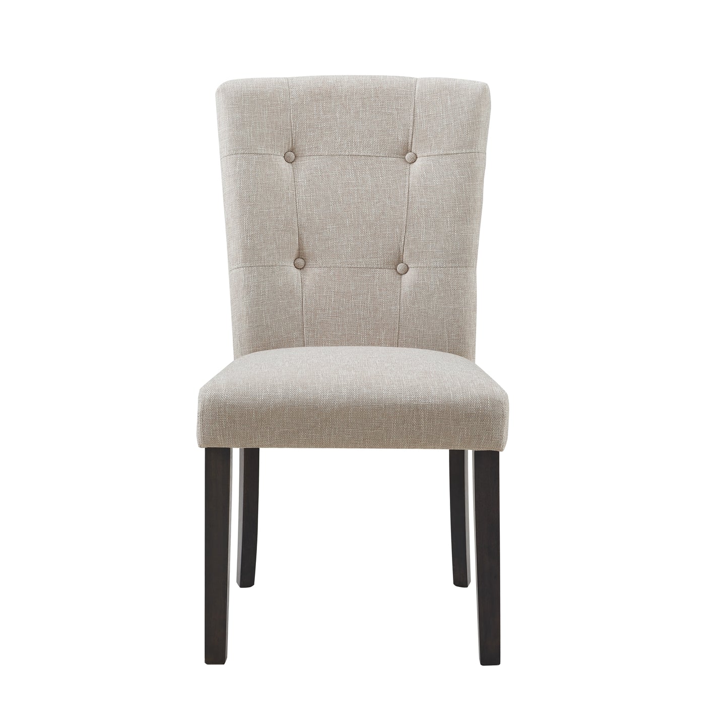Lexi Tufted Fabric Side Chair in Beige (2 Per Pack)