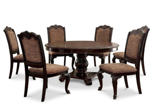 Bellagio 7PC Fabric Dining Table Set