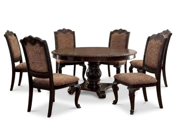Bellagio 7PC Fabric Dining Table Set