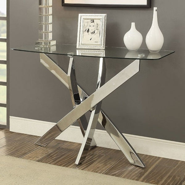 Laila Glass Top Sofa Table