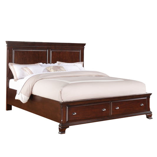 Canton Cherry King Storage 6PC Bedroom Set
