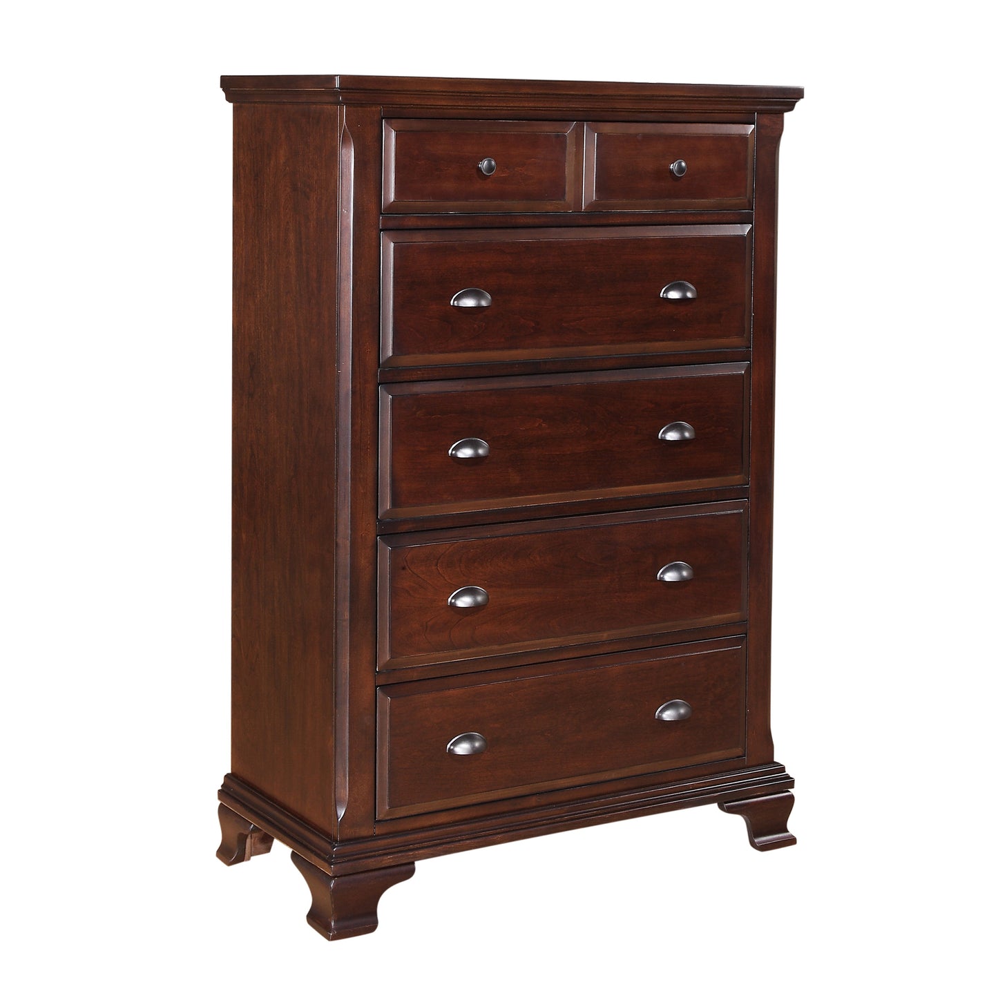 Canton Cherry Queen Storage 6PC Bedroom Set