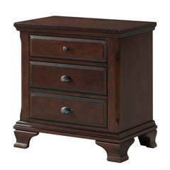 Canton Cherry Queen Storage 4PC Bedroom Set
