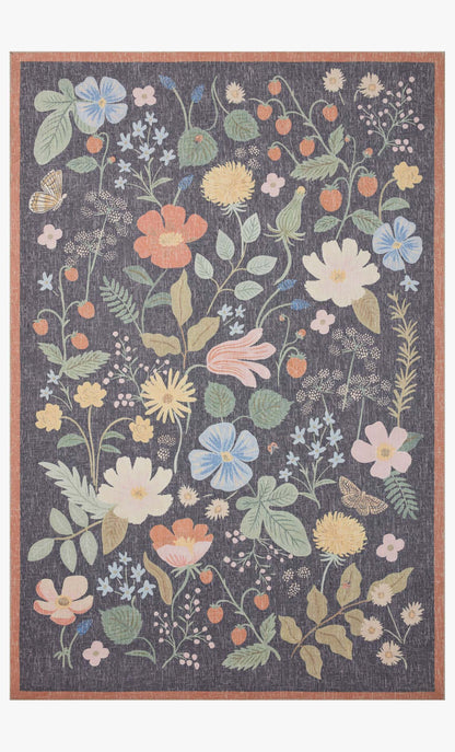 Rifle Paper Co. x Loloi Cotswolds COT-01 Negro