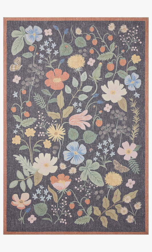 Rifle Paper Co. x Loloi Cotswolds COT-01 Black