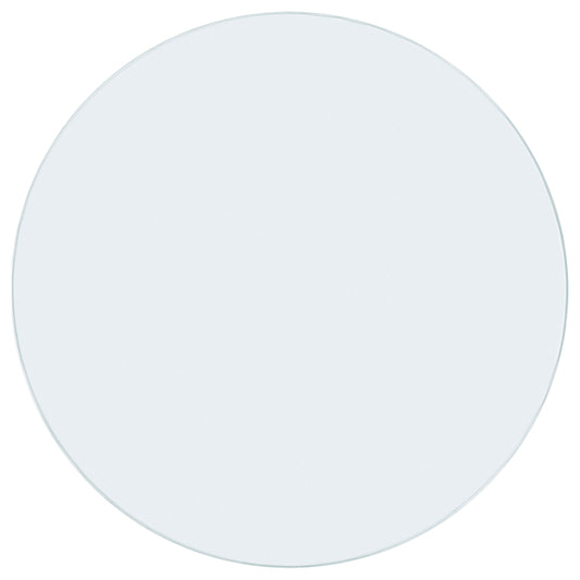 48-inch 10mm Round Clear Tempered Glass Top