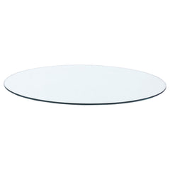 52-inch 12mm Round Clear Tempered Glass Top