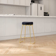 Jane 26"  Luxury Upholstered Stool