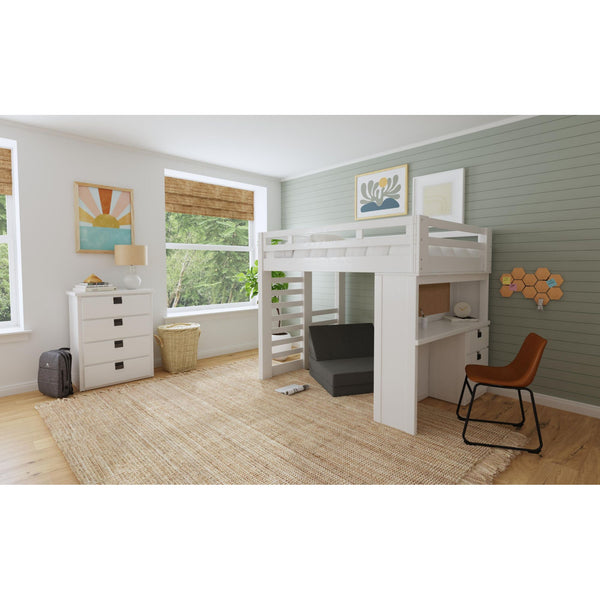 Lofty Convertible Soft Seating 2PC Set in Coastal Graphite