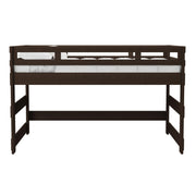 Cali Kids Complete Full Junior Loft Bed in Brown