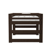 Cali Kids Complete Full Junior Loft Bed in Brown