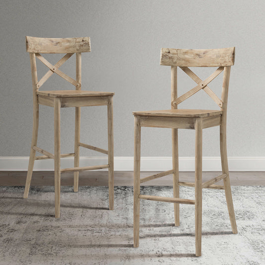 (D680-21) Callista- 30'' Barstool- Beach/Natural