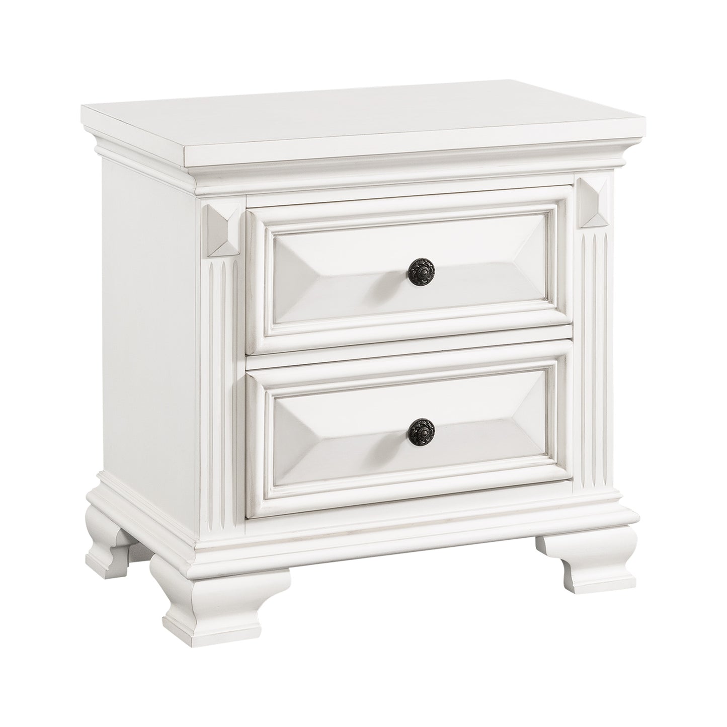 Calloway Nightstand Antique White Color