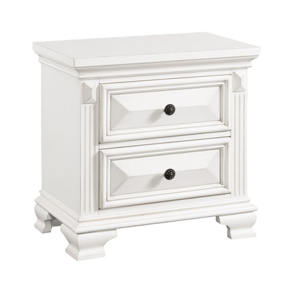 Calloway Nightstand Antique White Color