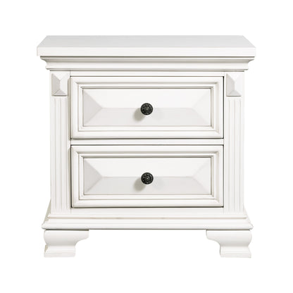 Calloway Nightstand Antique White Color