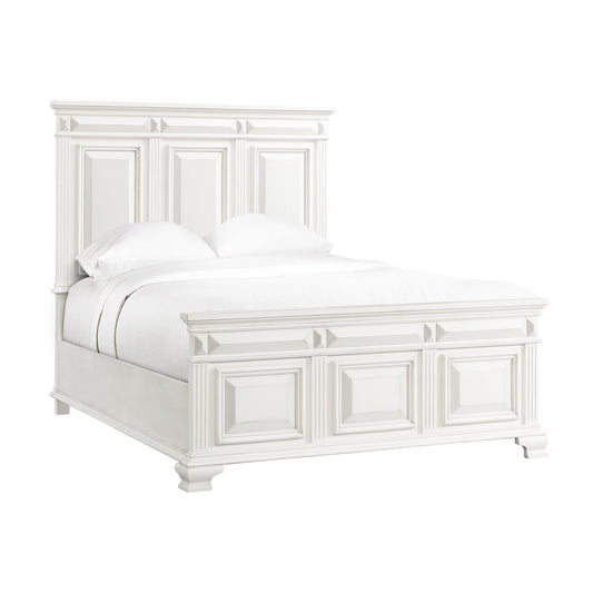 Calloway Queen Panel Bed in Antique White