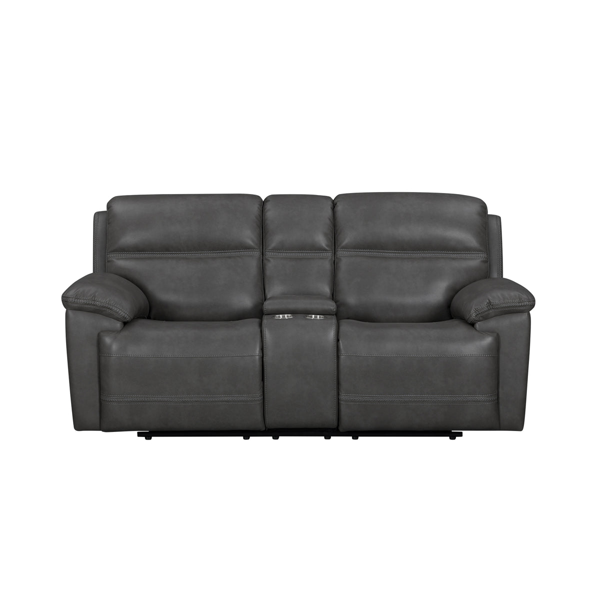 Camaro Motion Loveseat with Console in Nugget Grey