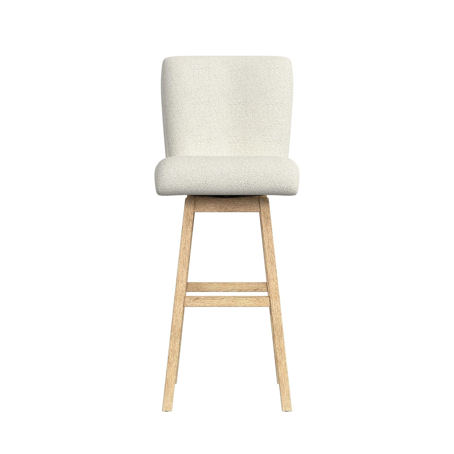 Cambrie UPH Swivel Bar Stool with Beige Boucle in Natural (2 Per Carton)