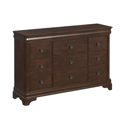 Cameron Cherry King Sleigh 4PC Bedroom Set with 2 Nightstands & Dresser