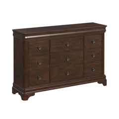 Cameron Cherry King 4PC Bedroom Set with 2 Nightstands & Dresser