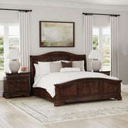 Cameron Cherry Queen 3PC Bedroom Set with 2 Nightstands