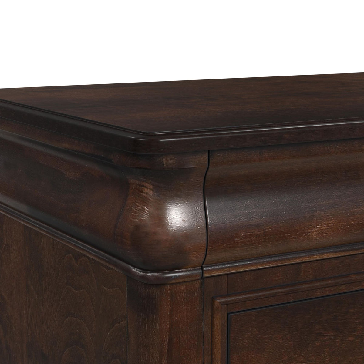 Cameron Cherry Queen 3PC Bedroom Set with 2 Nightstands