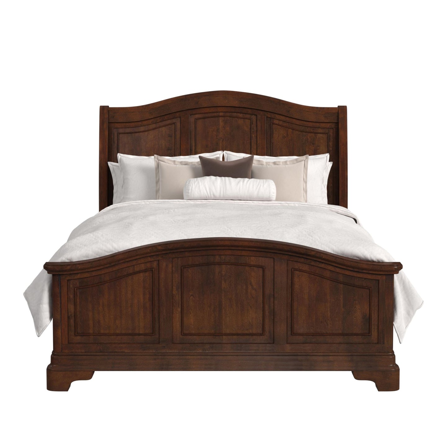 Cameron Cherry Queen Panel Bed