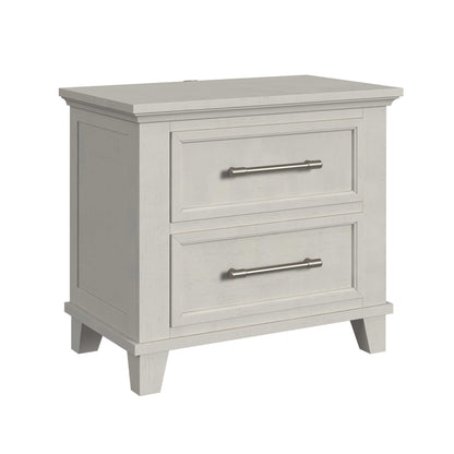 Canterbury 2-Drawer Nightstand with USB in Ivory