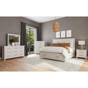 Canterbury Dresser and Mirror Set in Ivory