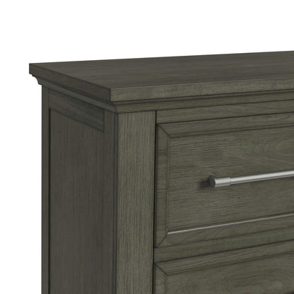 Canterbury Queen Storage 4PC Bedroom Set with 2 Nightstands & Chest in Grey