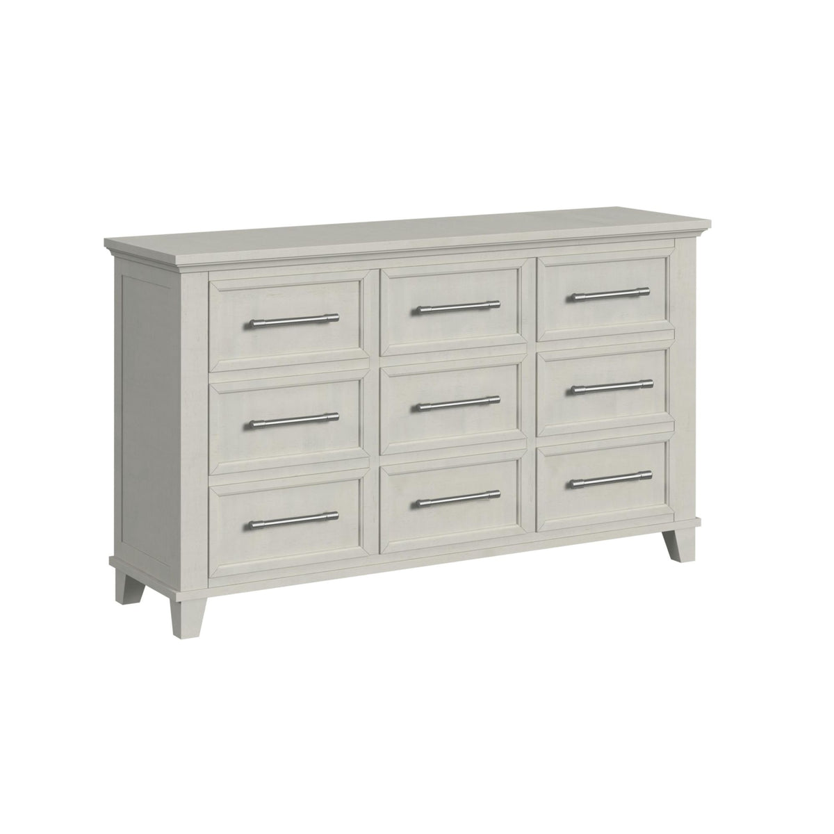 Canterbury 9-Drawer Dresser In Ivory