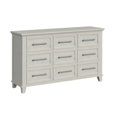 Canterbury Queen 5PC Bedroom Set with 2 Nightstands, Dresser & Chest in Ivory