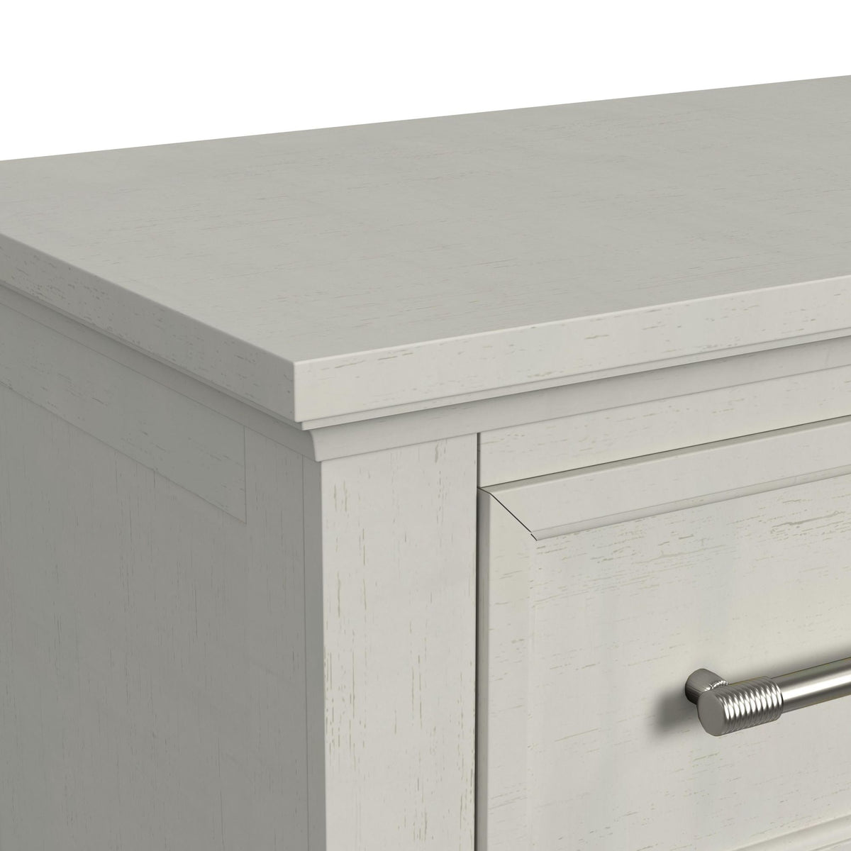 Canterbury Queen Storage 3PC Bedroom Set with 2 Nightstands in Ivory