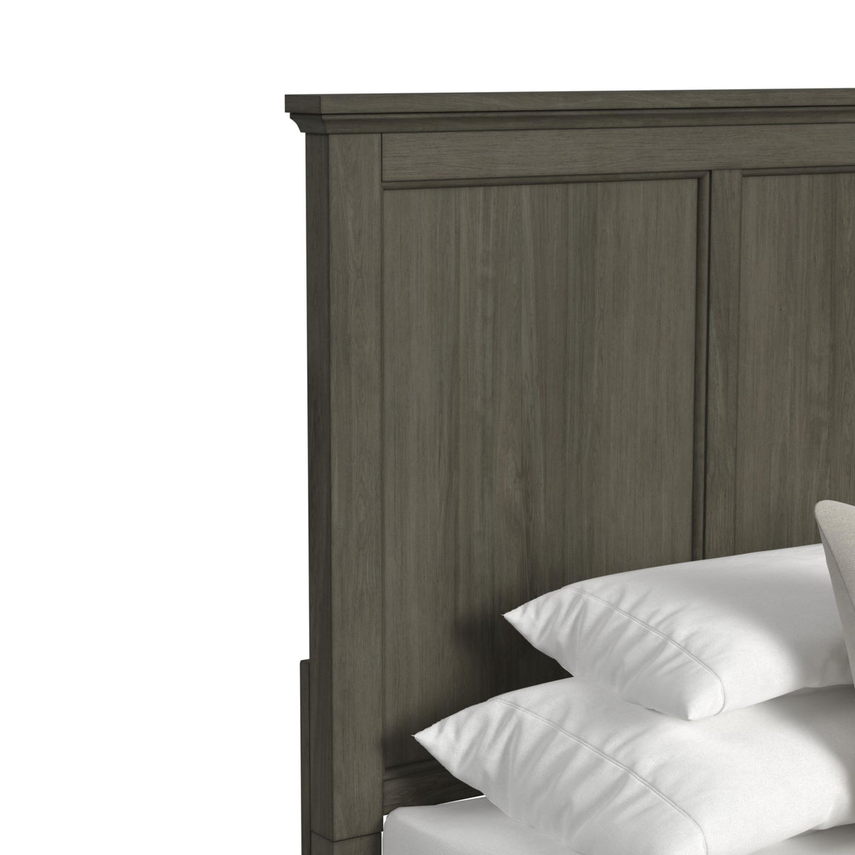 Canterbury Queen Storage 4PC Bedroom Set with 2 Nightstands & Chest in Grey