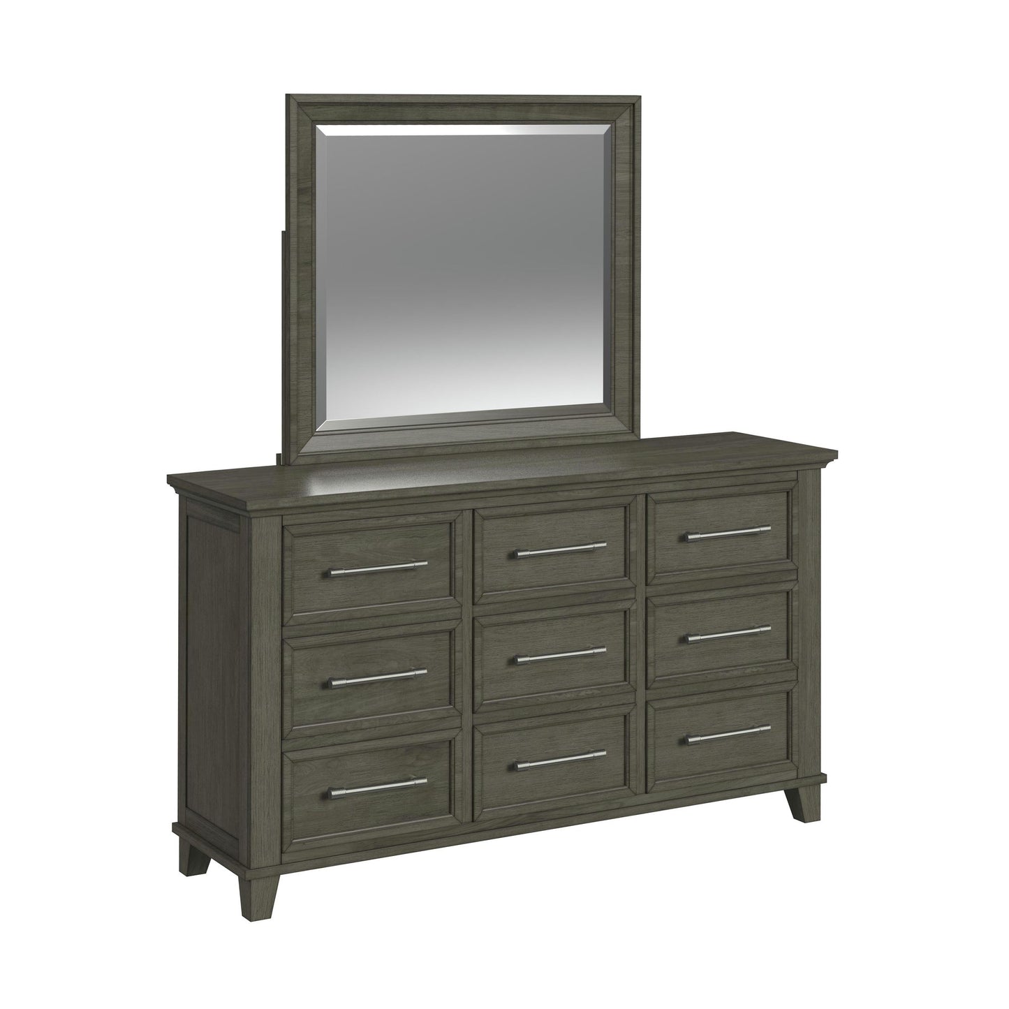 Canterbury Twin Panel 5PC Bedroom Set in Grey