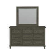 Canterbury Dresser and Mirror Set in Grey