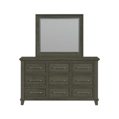 Canterbury Dresser and Mirror Set in Grey