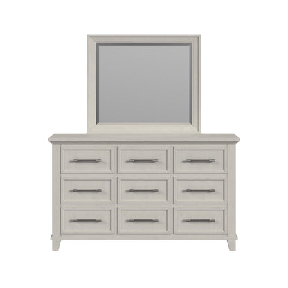 Canterbury Dresser and Mirror Set in Ivory