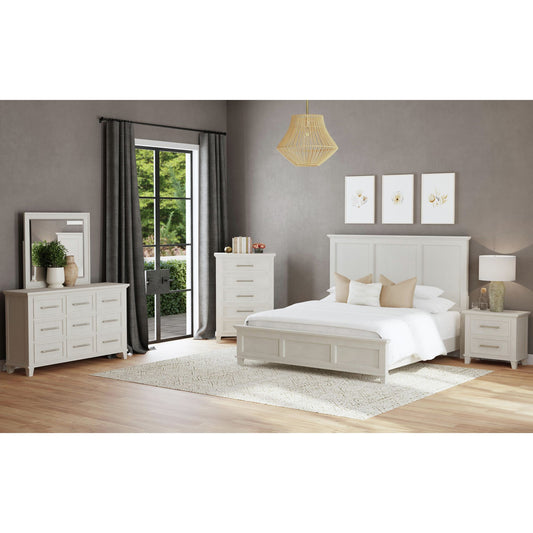 Canterbury Queen Panel 5PC Bedroom Set in Ivory