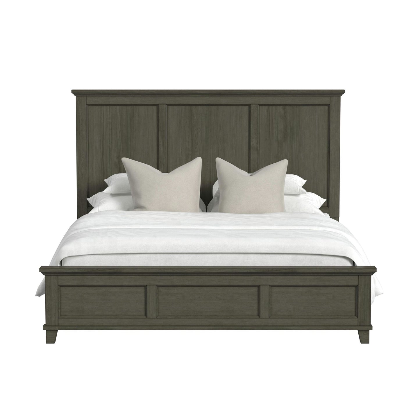 Canterbury King Panel Bed in Grey