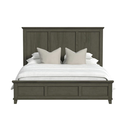 Canterbury King Panel Bed in Grey